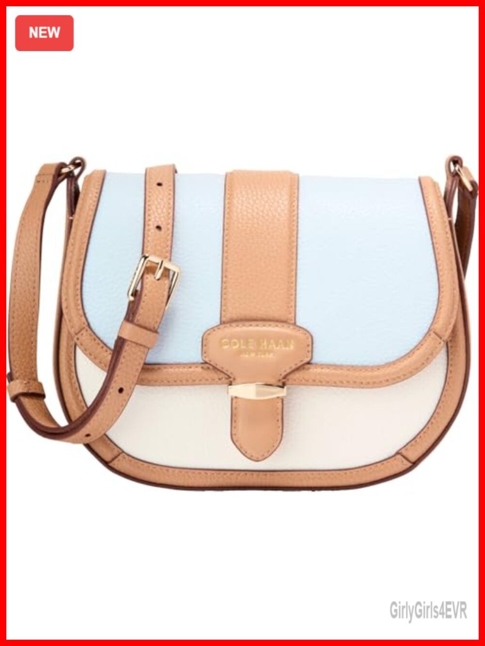 Leather Saddle Crossbody Bag Compact Magnetic Flap Everyday Purse